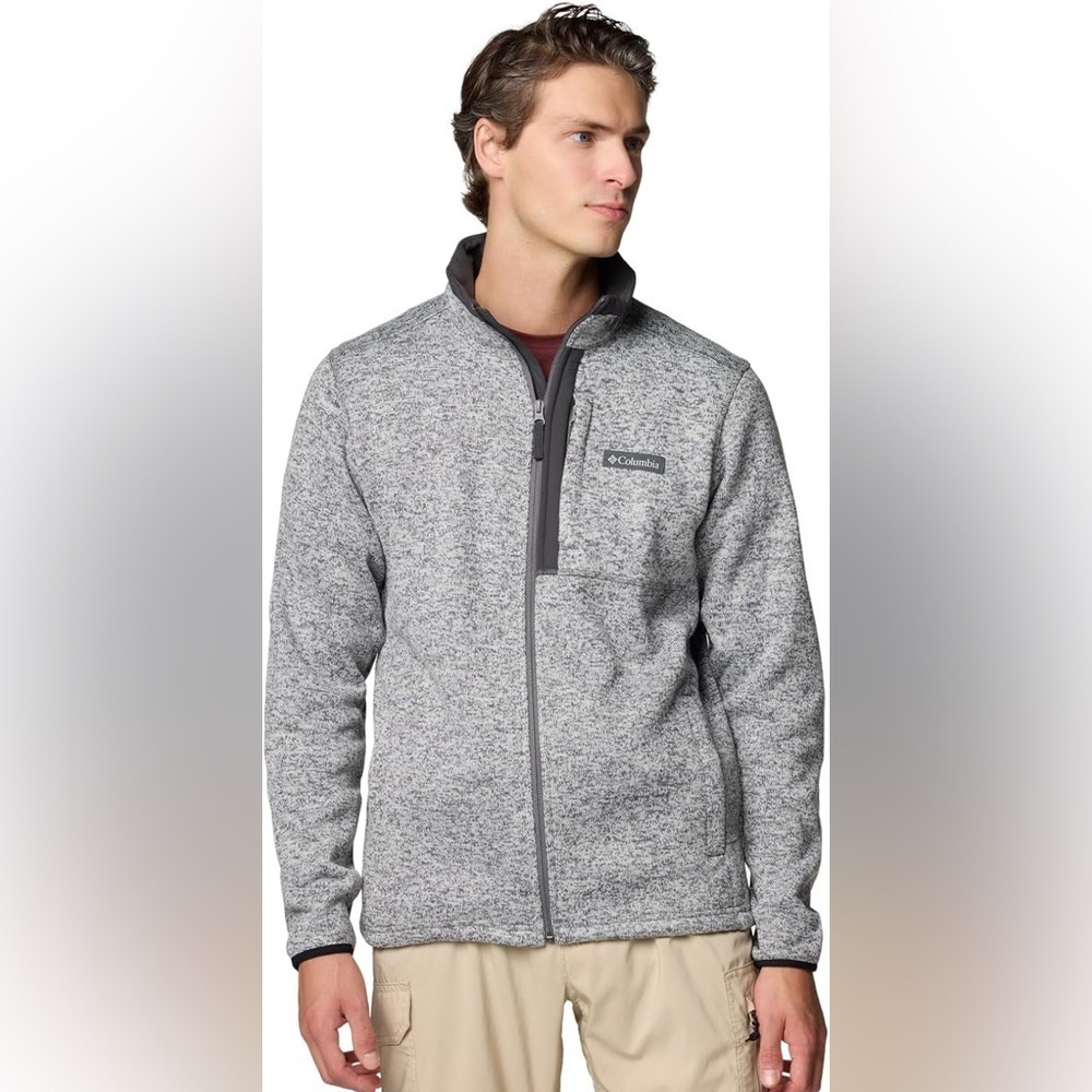Columbia Men’s Grey Quarter Zip Sweater Size XL